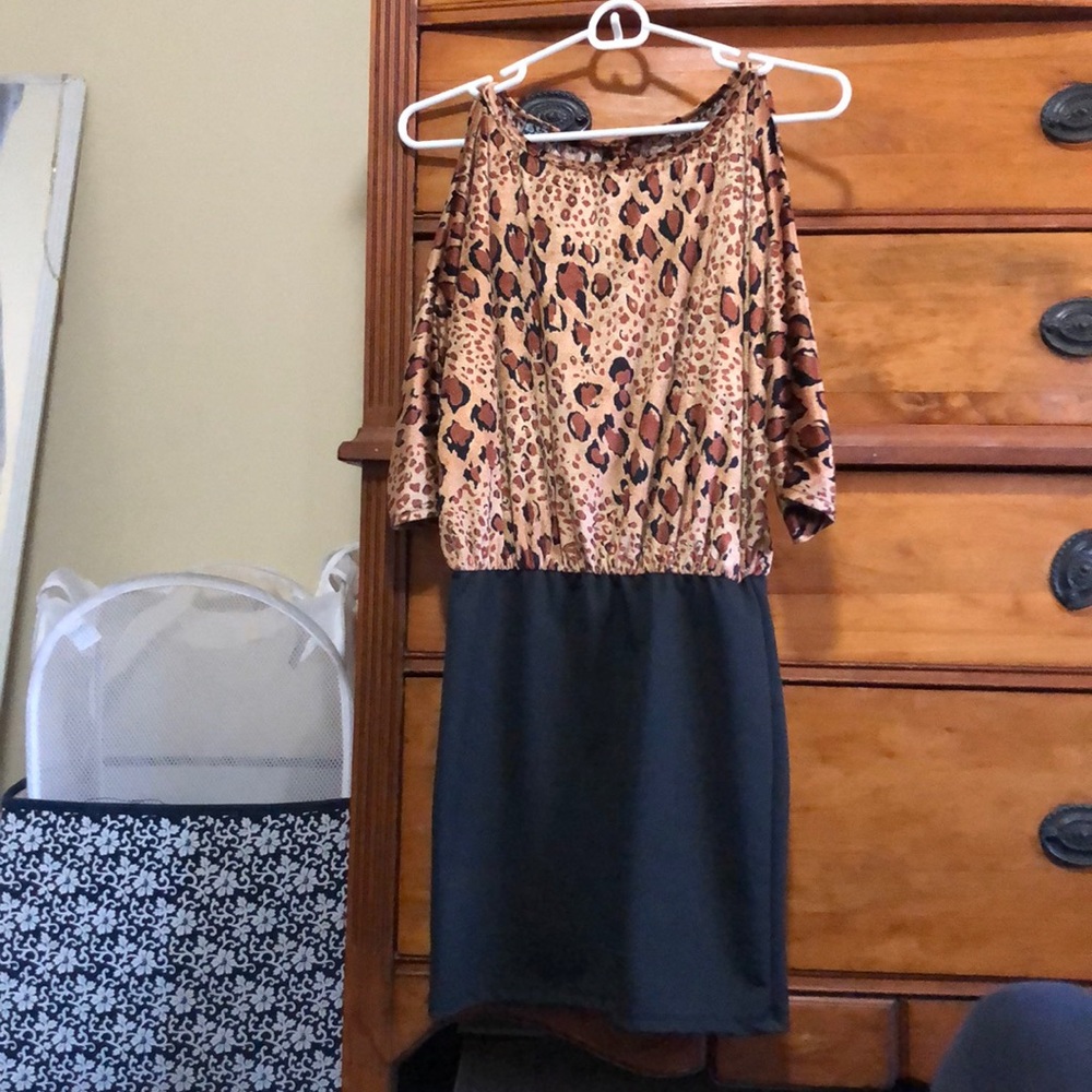 Cheetah print dress